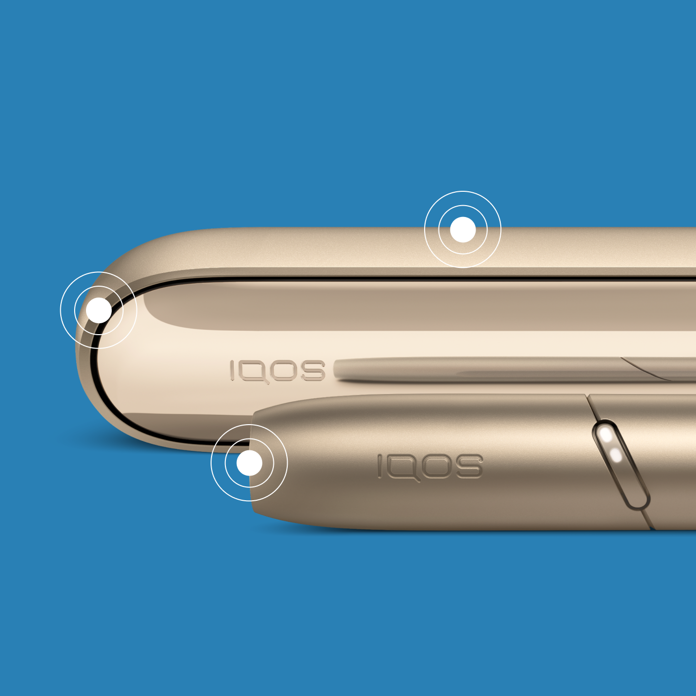 Устройство IQOS Золотого цвета 