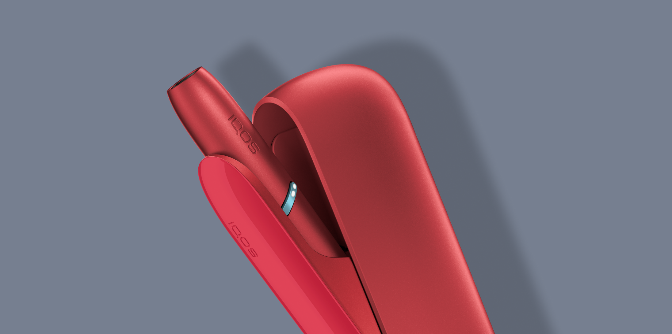 Устройство&nbsp;IQOS 3 DUOS в синим цвете