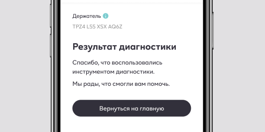Результат диагностики 